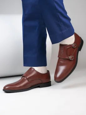 Alberto Torresi Men's Toro Brown Double Monk Straps