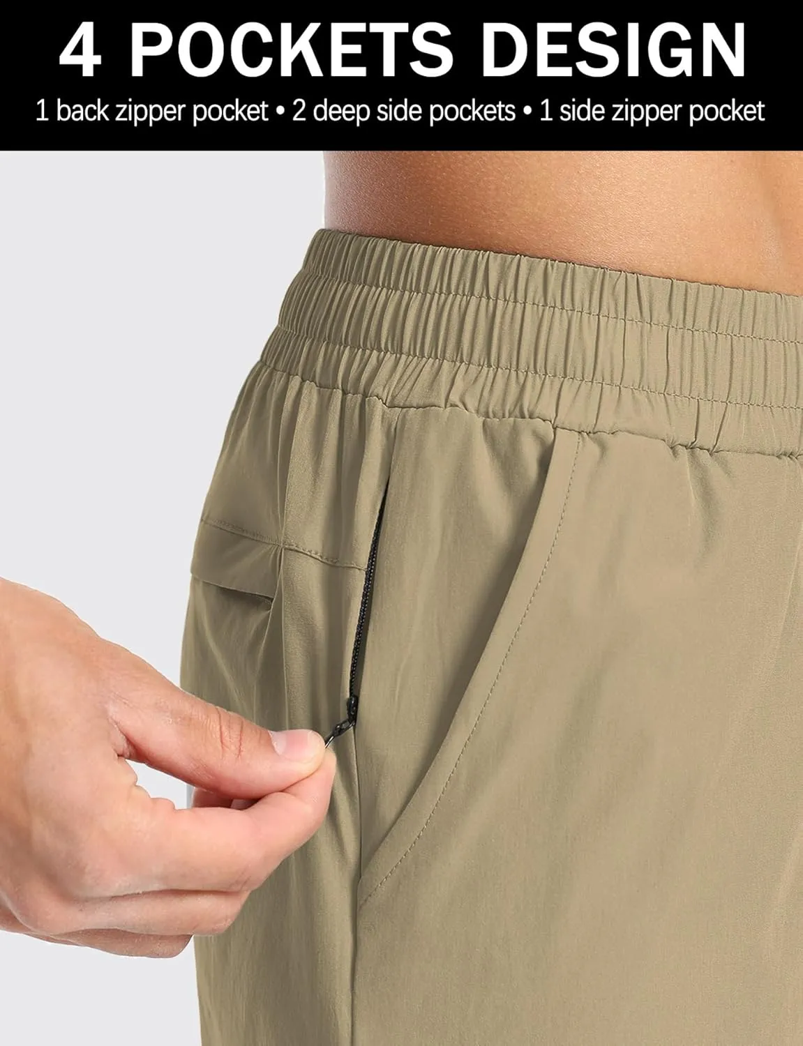 Aolesy Mens Athletic Shorts 7?? Quick Dry Gym Running Shorts with Zipper Pockets Lightweight Workout Shorts