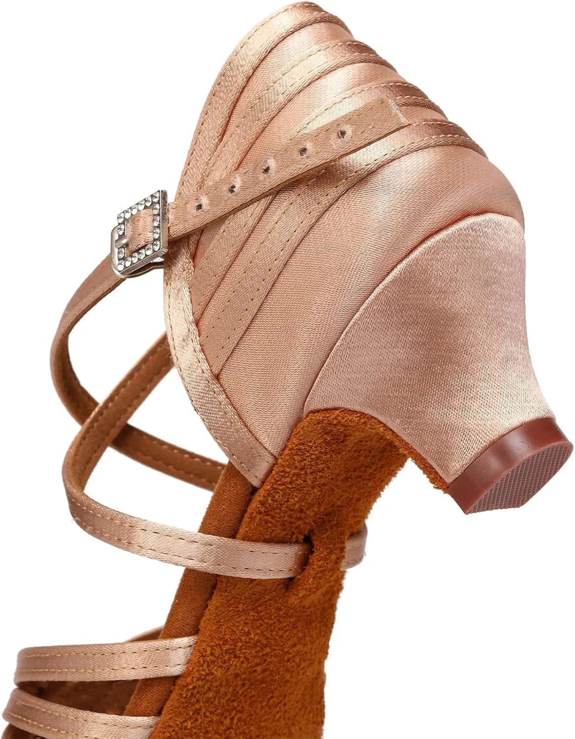 AOQUNFS Girls Latin Dance Shoes Low Heels Tango Salsa Ballroom Practice Performance Dancing Shoes