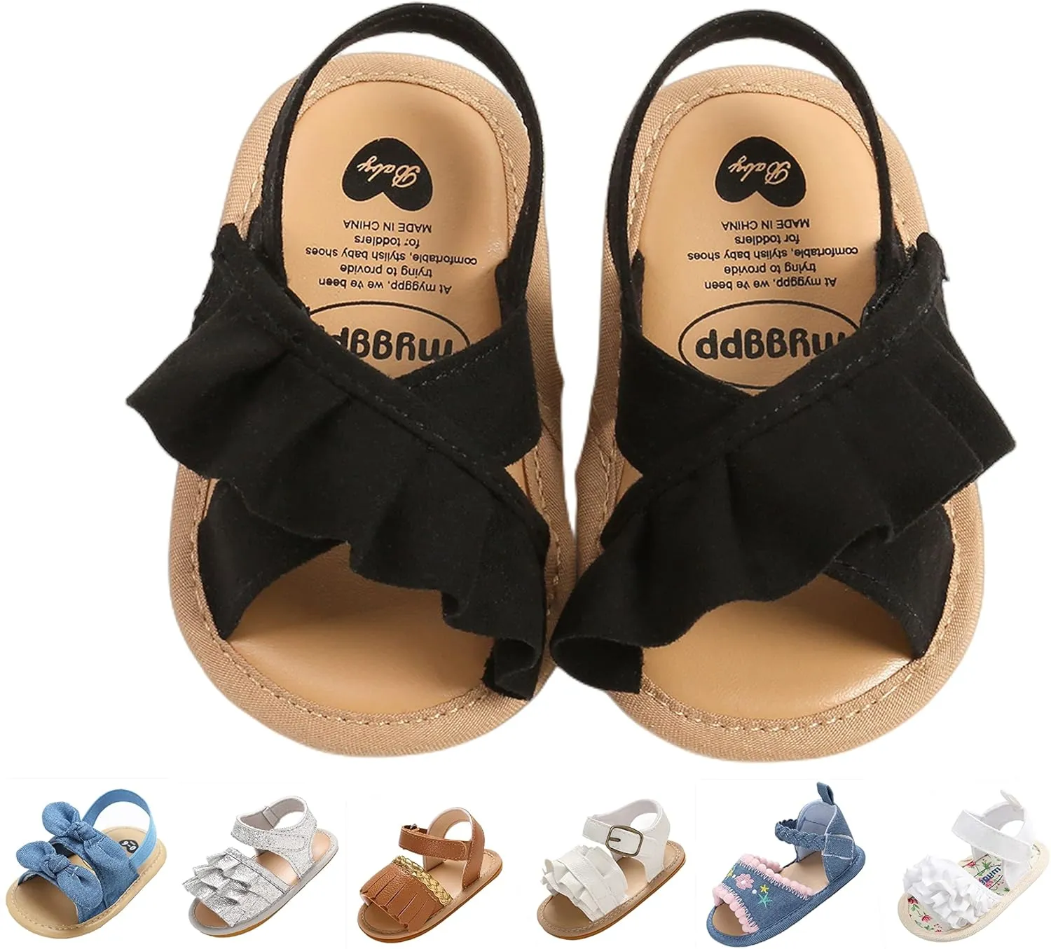 Baby Girls Sandals Summer Shoes Outdoor First Walker Toddler Girls Shoes for Summer