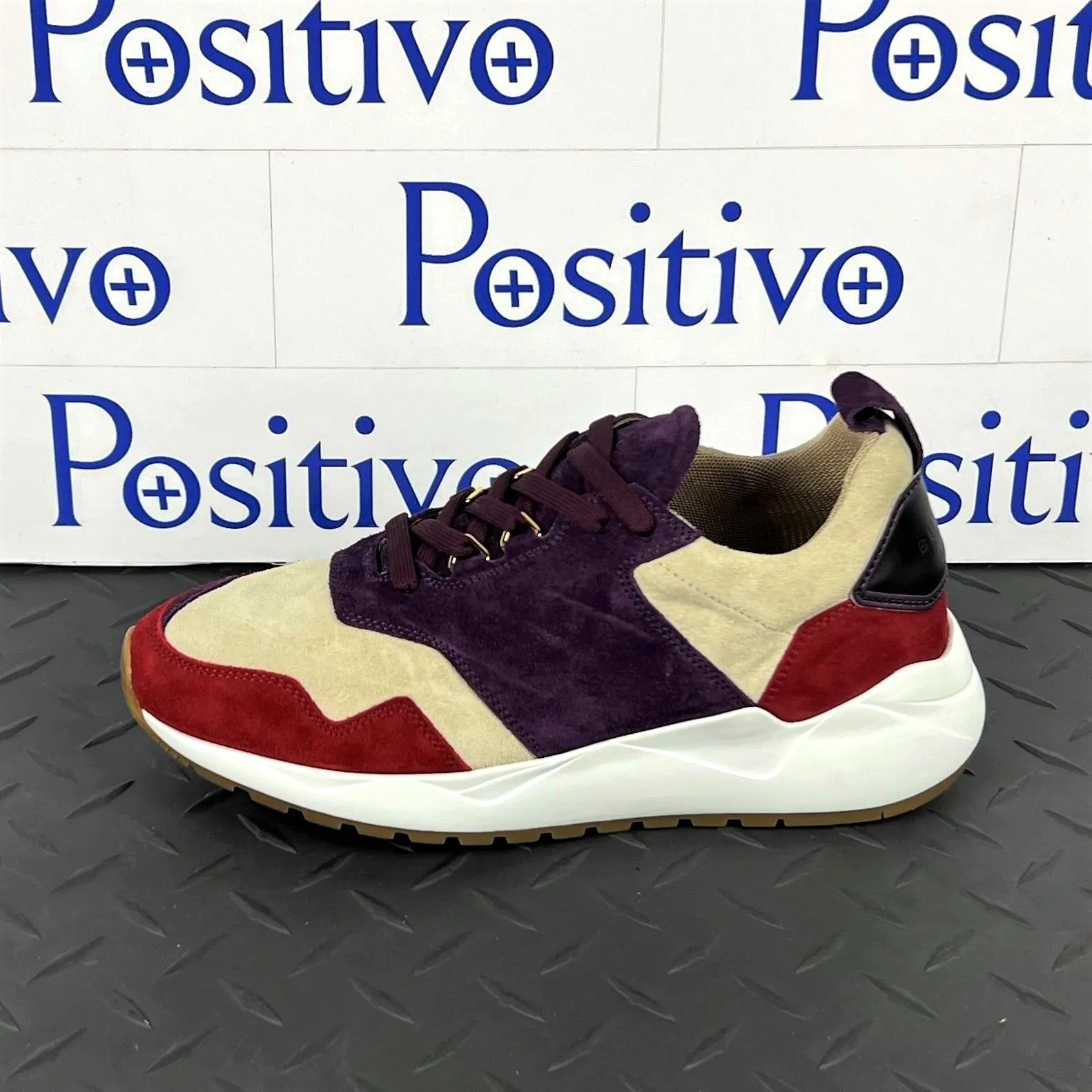 Buscemi Women's Ventura Angora Leather Sneakers