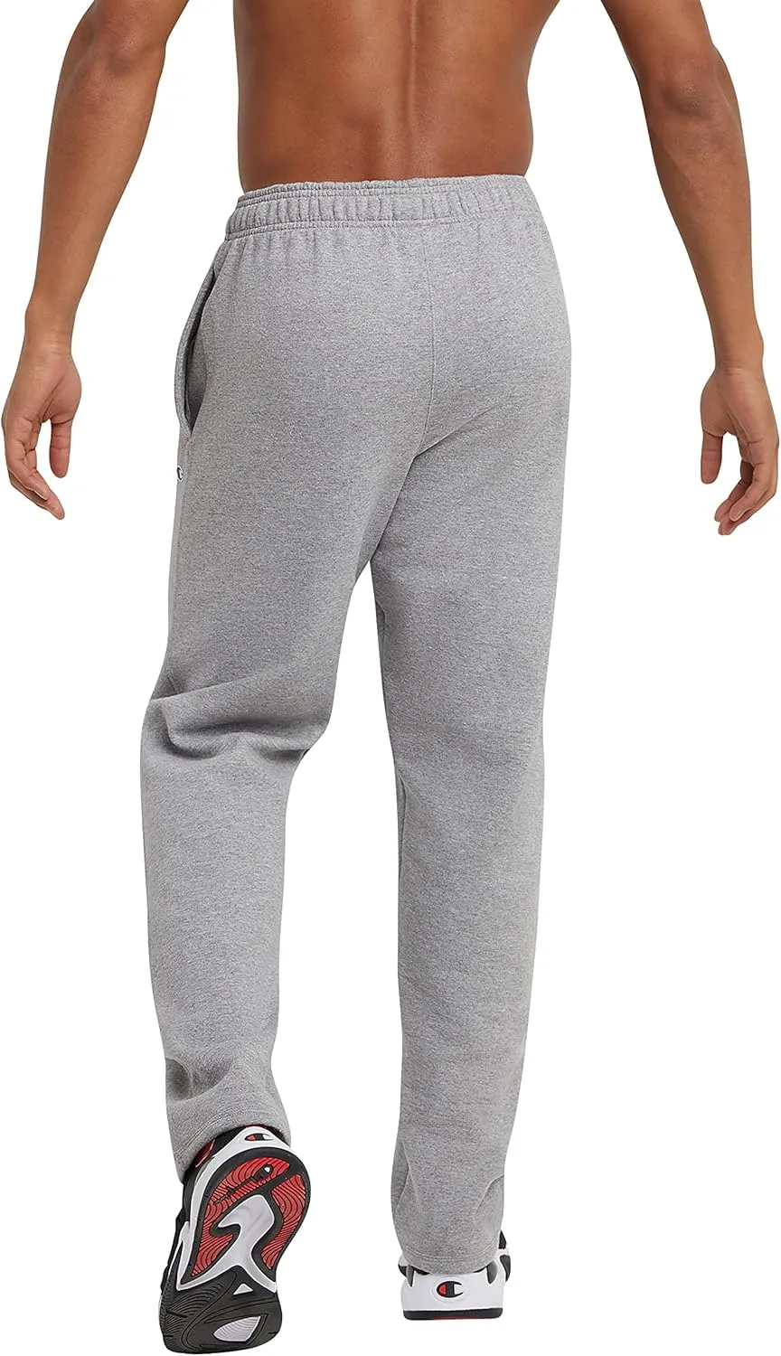 Champion Men??s Sweatpants, Powerblend, Fleece Open-Bottom Sweatpants for Men (Reg. or Big & Tall)