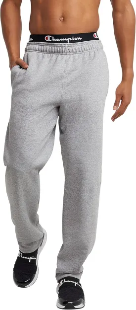 Champion Men??s Sweatpants, Powerblend, Fleece Open-Bottom Sweatpants for Men (Reg. or Big & Tall)