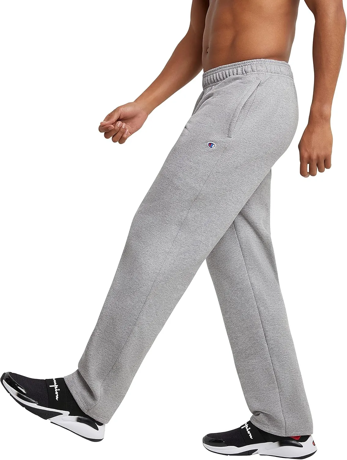 Champion Men??s Sweatpants, Powerblend, Fleece Open-Bottom Sweatpants for Men (Reg. or Big & Tall)
