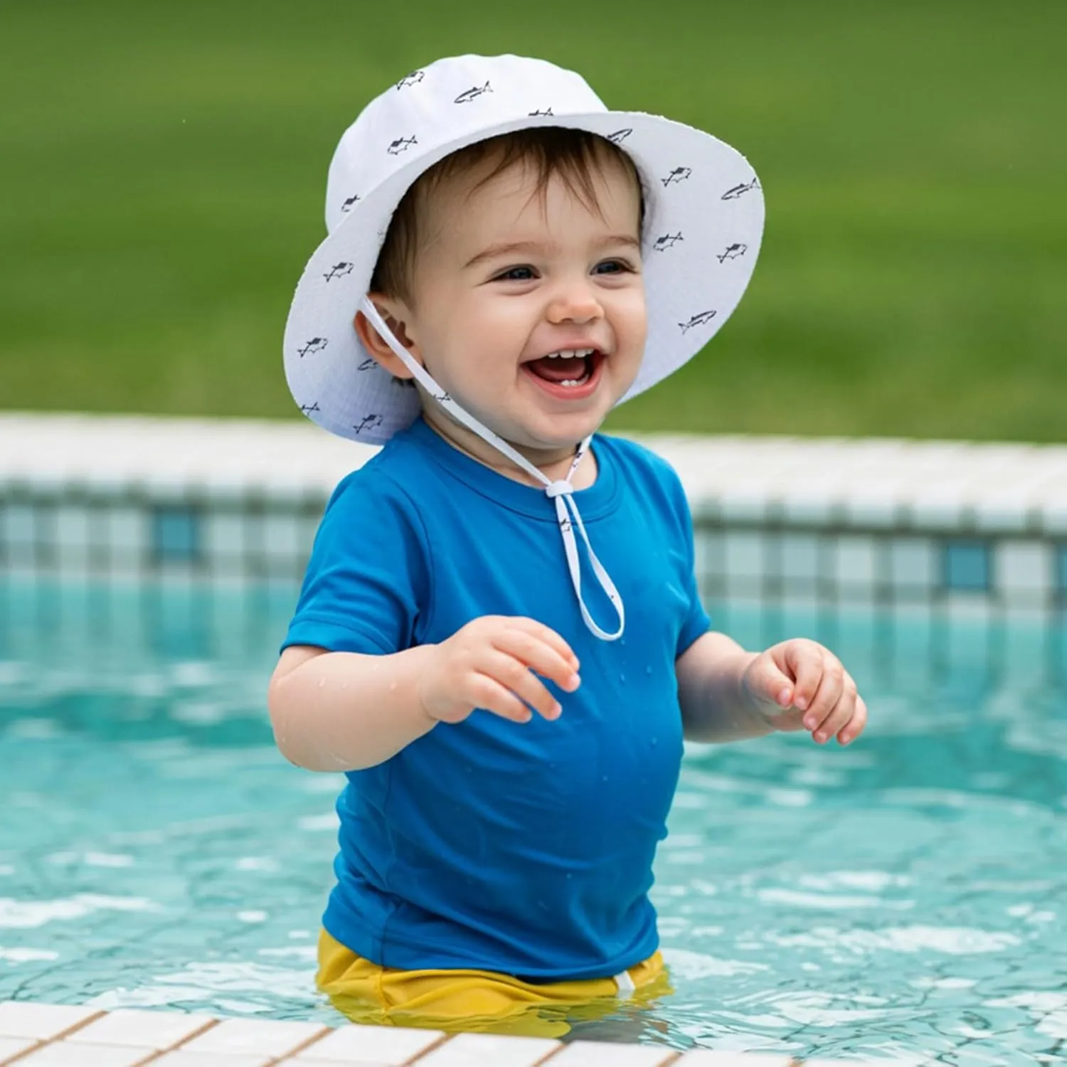 Durio UPF 50  Beach Baby Sun Hat Sun Protection Cute Wide Brim Summer Baby Boy Bucket Hats Toddler Sun Hats for Girl