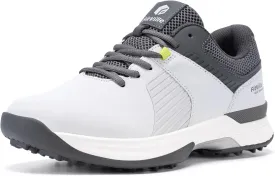 FitVille Extra Wide Men's Golf Shoes Waterproof, Professional Outdoor Spiked Golf Shoes for Men with Arch Support