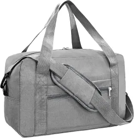 For Spirit Airlines Personal Item Bag 18x14x8 in Underseat Carry-on Luggage foldable Travel Duffle Bag for Airplanes(30L, Dark Grey)