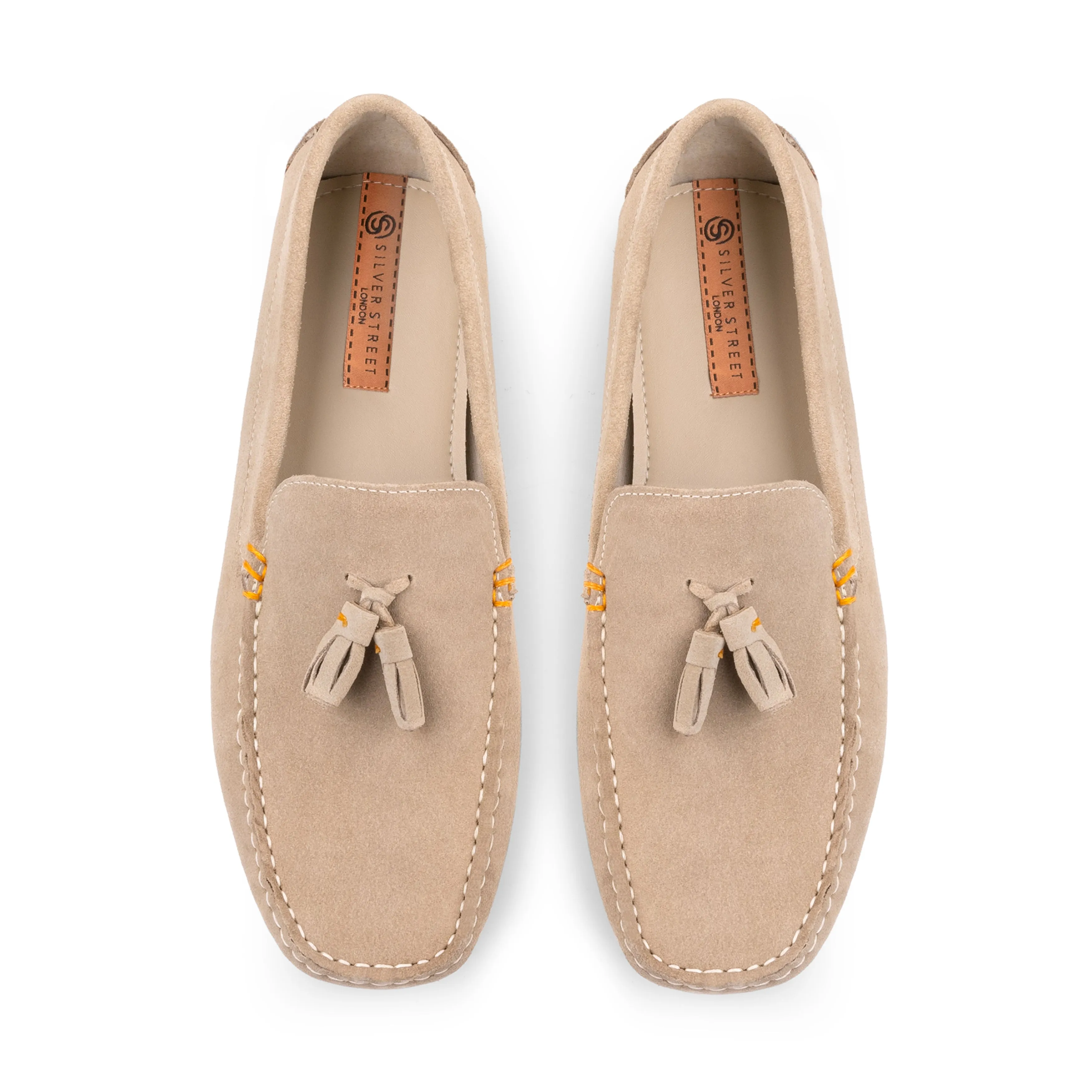 Jackson Suede Leather Driving Loafer - Sand