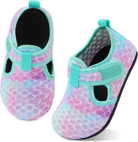 LeIsfIt Toddler Water Shoes Girls Boys Swim Beach Shoes Barefoot Aqua Socks Kids Non-Slip Water Socks
