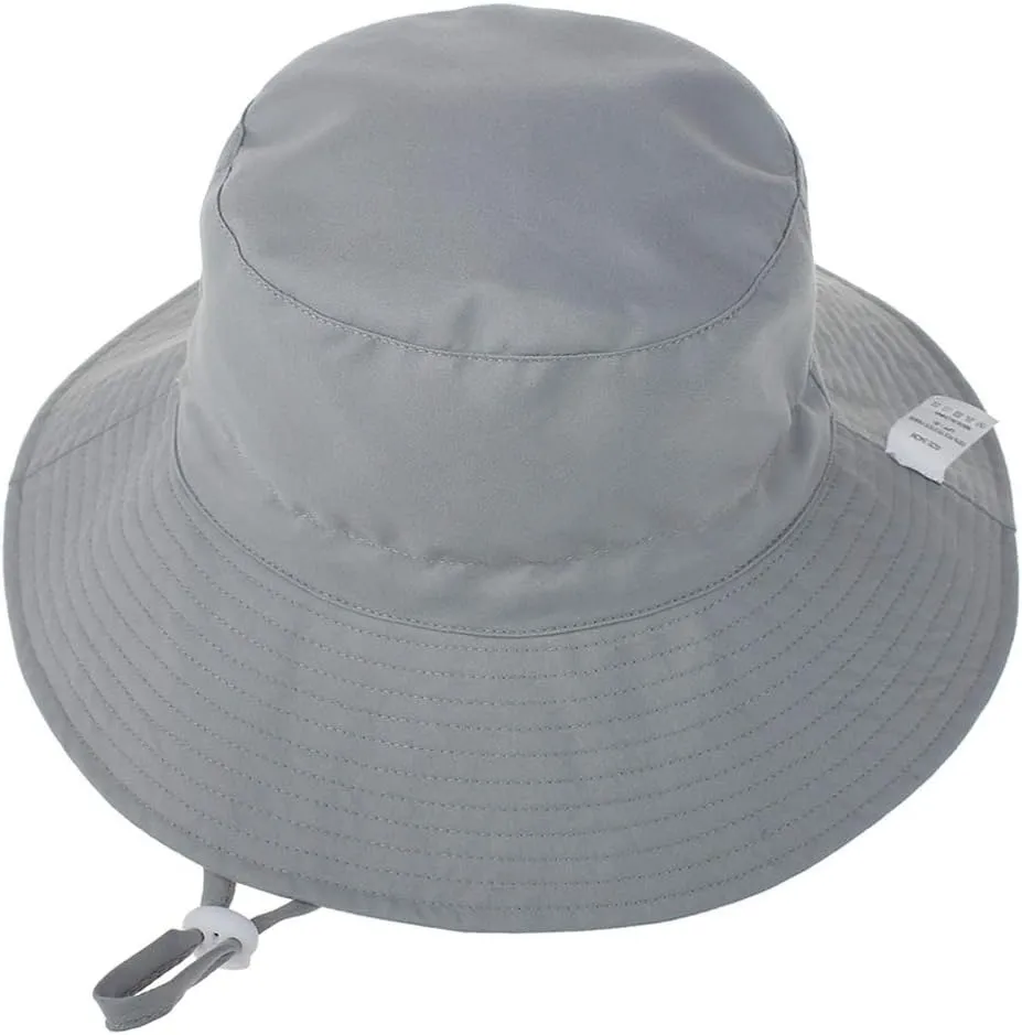 MaxNova Baby Sun Hat Toddler Summer UPF 50  Baby Girl Bucket Hat Wide Brim Beach Hats for Baby Boys 0-7 Years 2pack