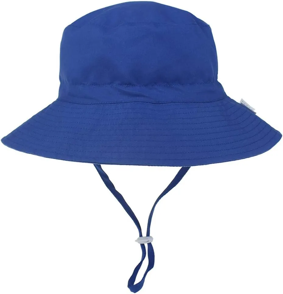 MaxNova Baby Sun Hat Toddler Summer UPF 50  Baby Girl Bucket Hat Wide Brim Beach Hats for Baby Boys 0-7 Years 2pack