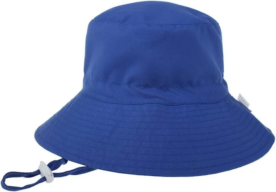 MaxNova Baby Sun Hat Toddler Summer UPF 50  Baby Girl Bucket Hat Wide Brim Beach Hats for Baby Boys 0-7 Years 2pack