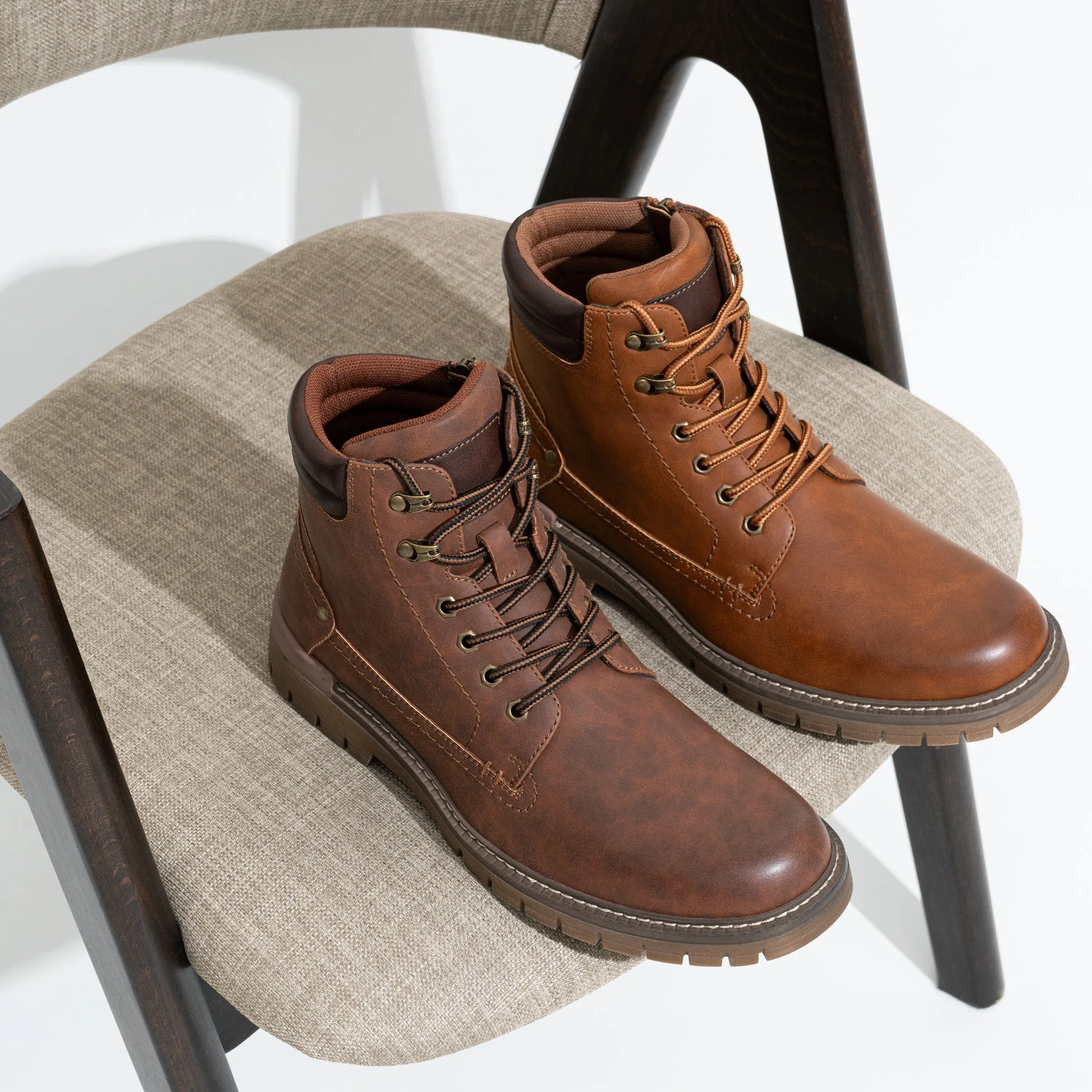 Men‘s Leather Hiking Chukka Boots | JOUSEN