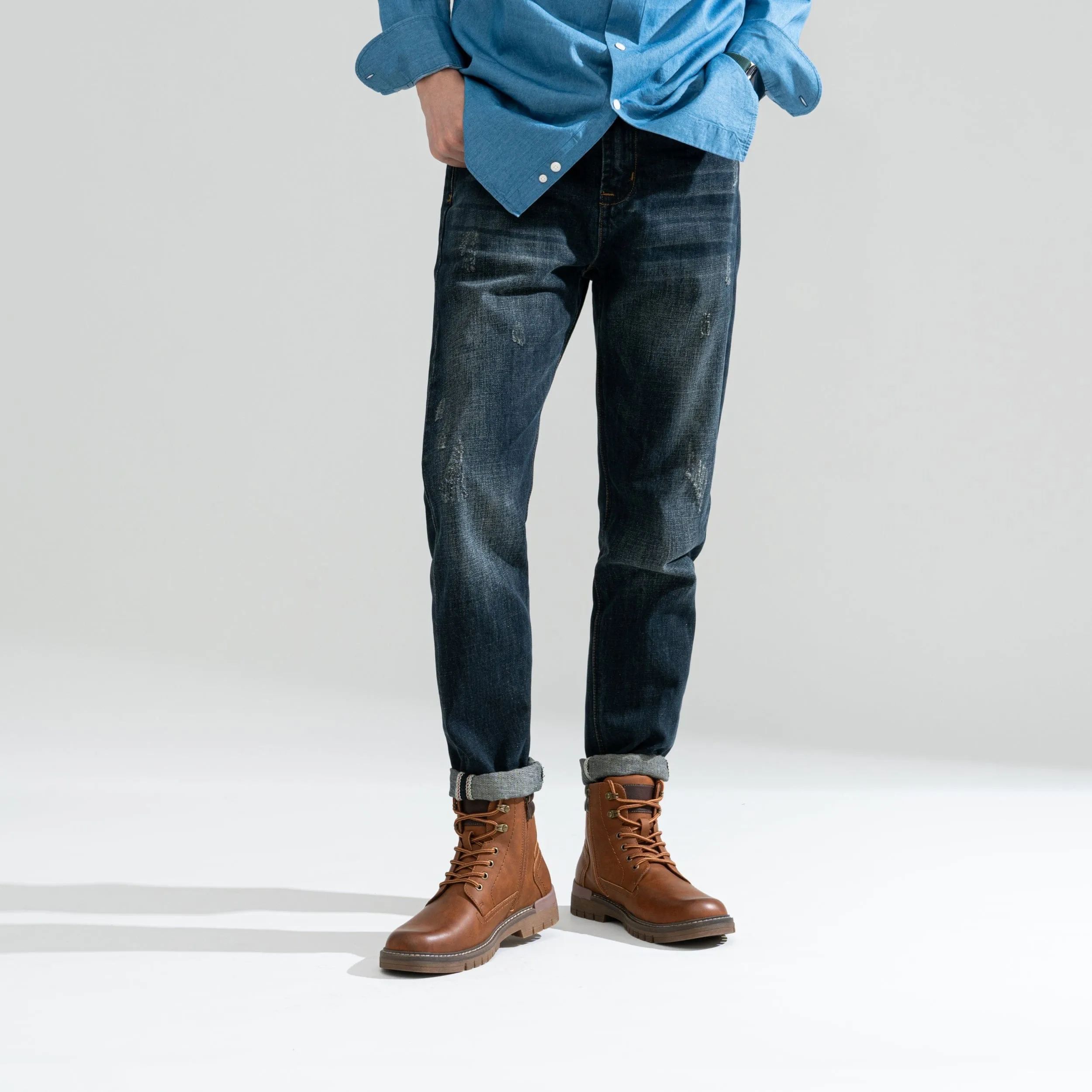 Men‘s Leather Hiking Chukka Boots | JOUSEN