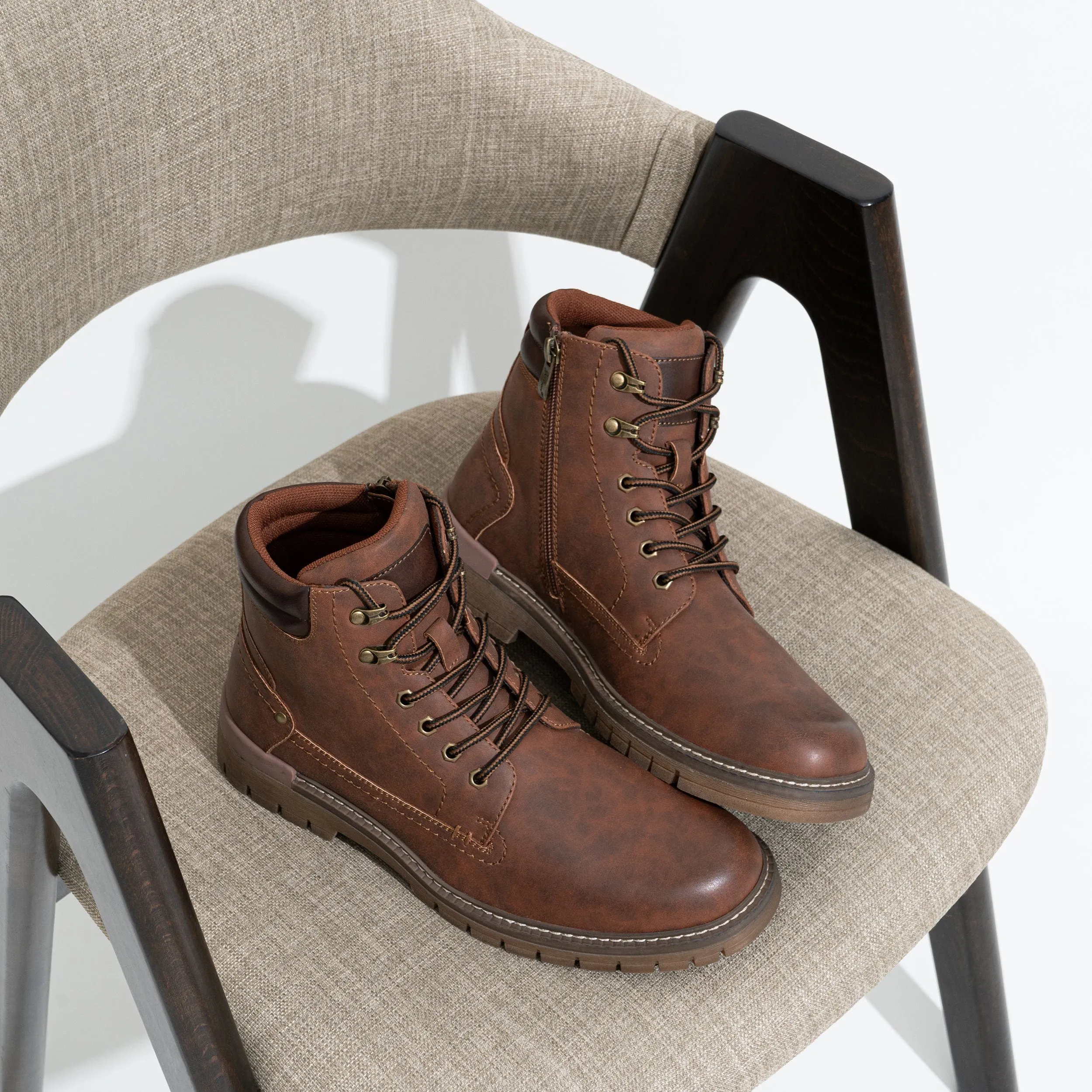 Men‘s Leather Hiking Chukka Boots | JOUSEN