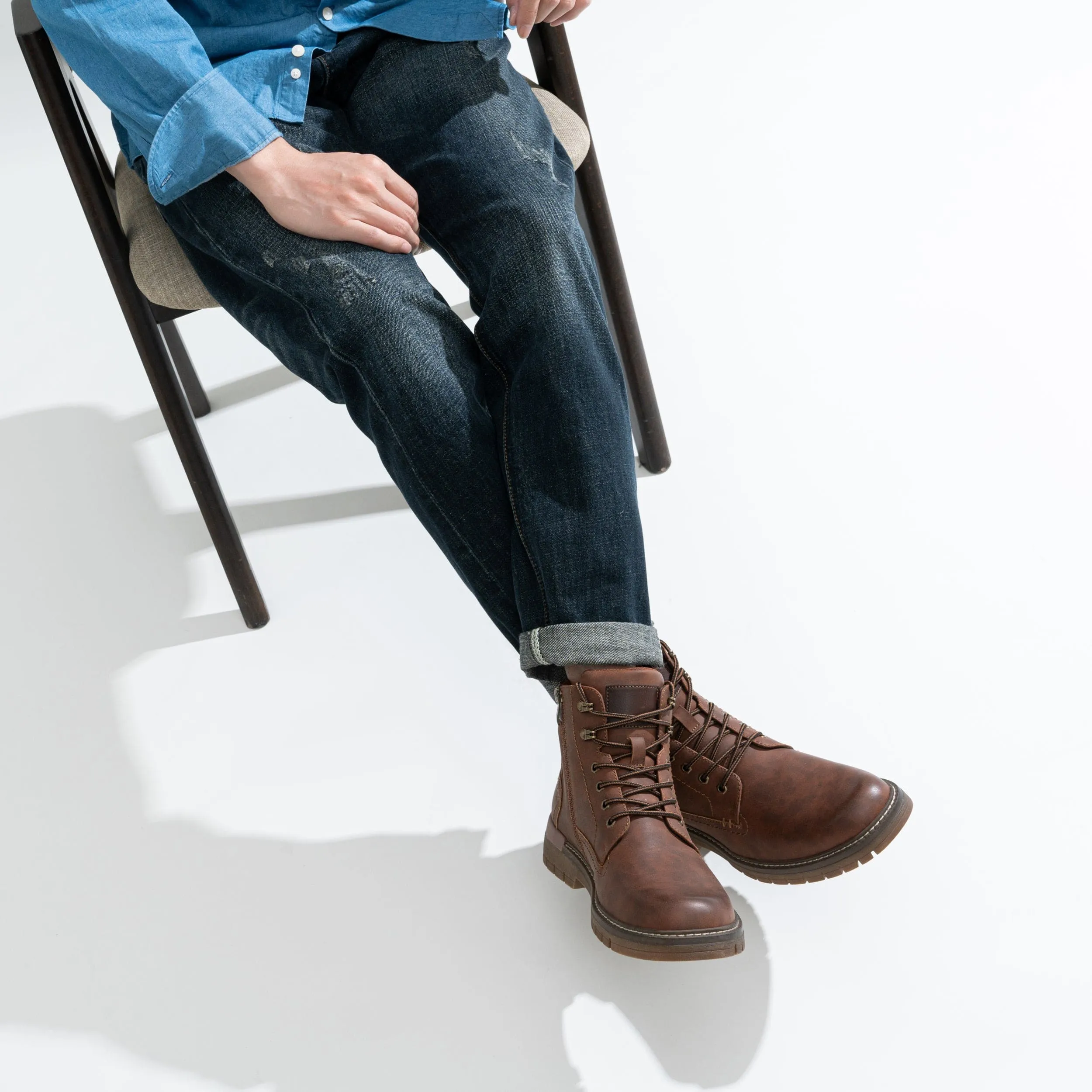 Men‘s Leather Hiking Chukka Boots | JOUSEN