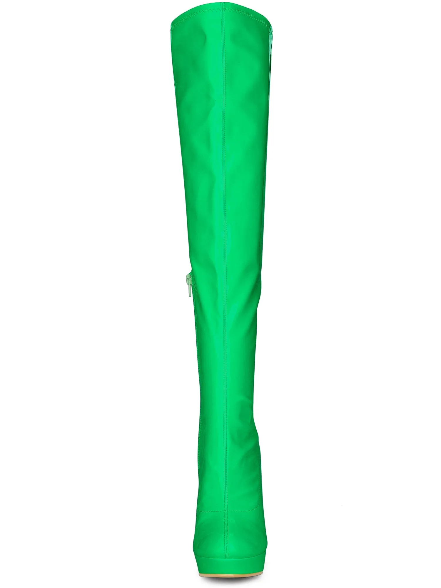 Platform Round Toe Chunky Heel Over The Knee High Boots