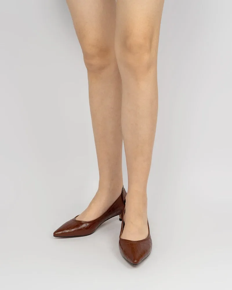Pointed Toe Low Kitten Heels Pumps