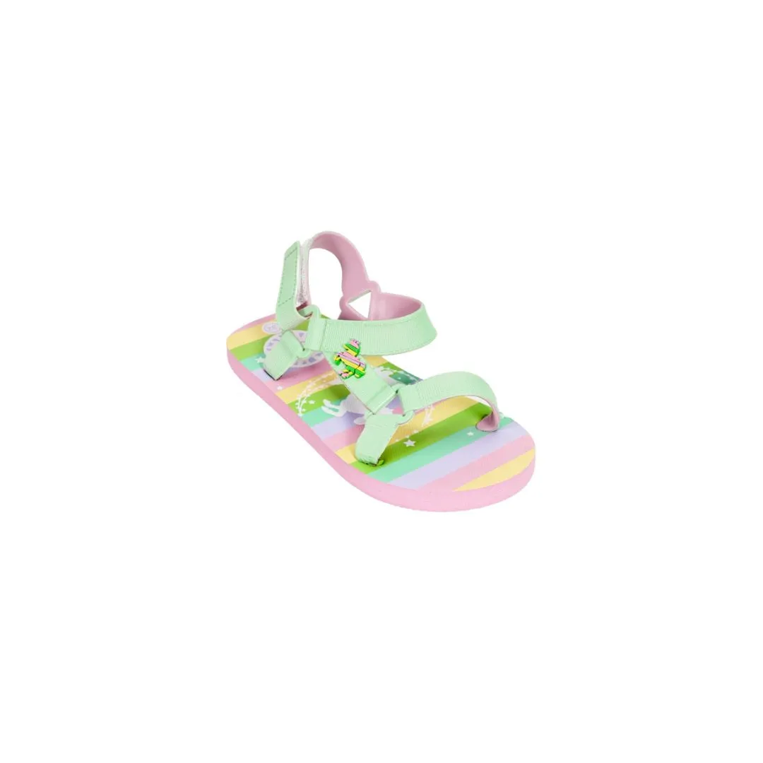 Raibow Unicorn Mint Sling Sandals