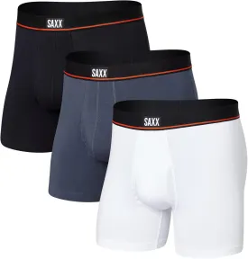 SAXX Underwear Co. Men's Underwear with Pouch Non-Stop Stretch Cotton Boxer Brief Fly 3Pk