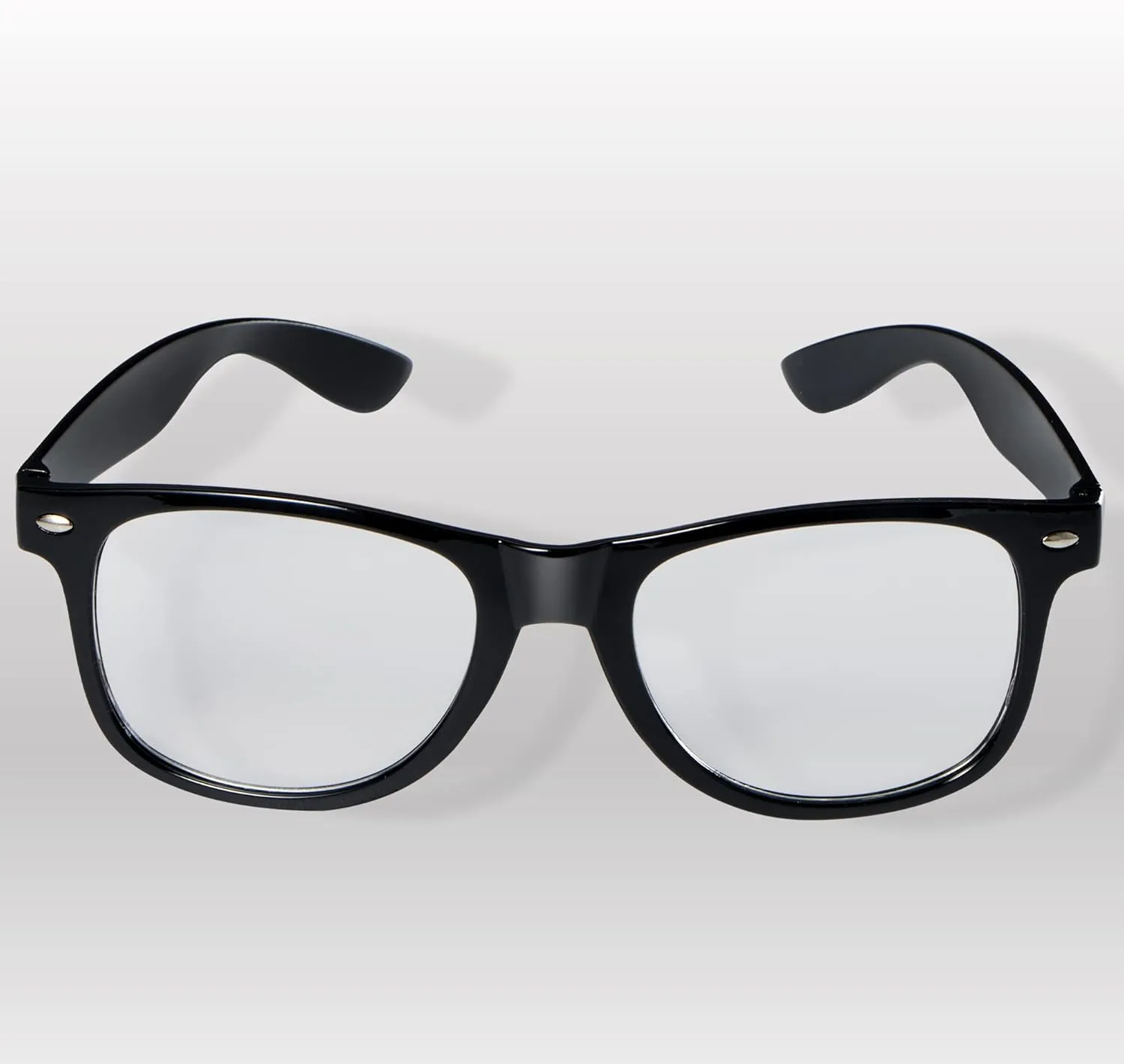Spooktacular Creations Nerd Costume Glasses - Black Fake Glasses with Clear Lenses for Men, Women, Adults - Halloween Accessories