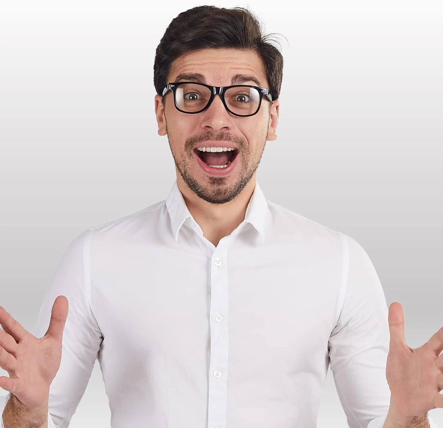 Spooktacular Creations Nerd Costume Glasses - Black Fake Glasses with Clear Lenses for Men, Women, Adults - Halloween Accessories