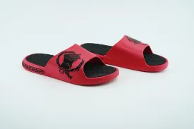 summer slides in red color , with Nonbrand logo