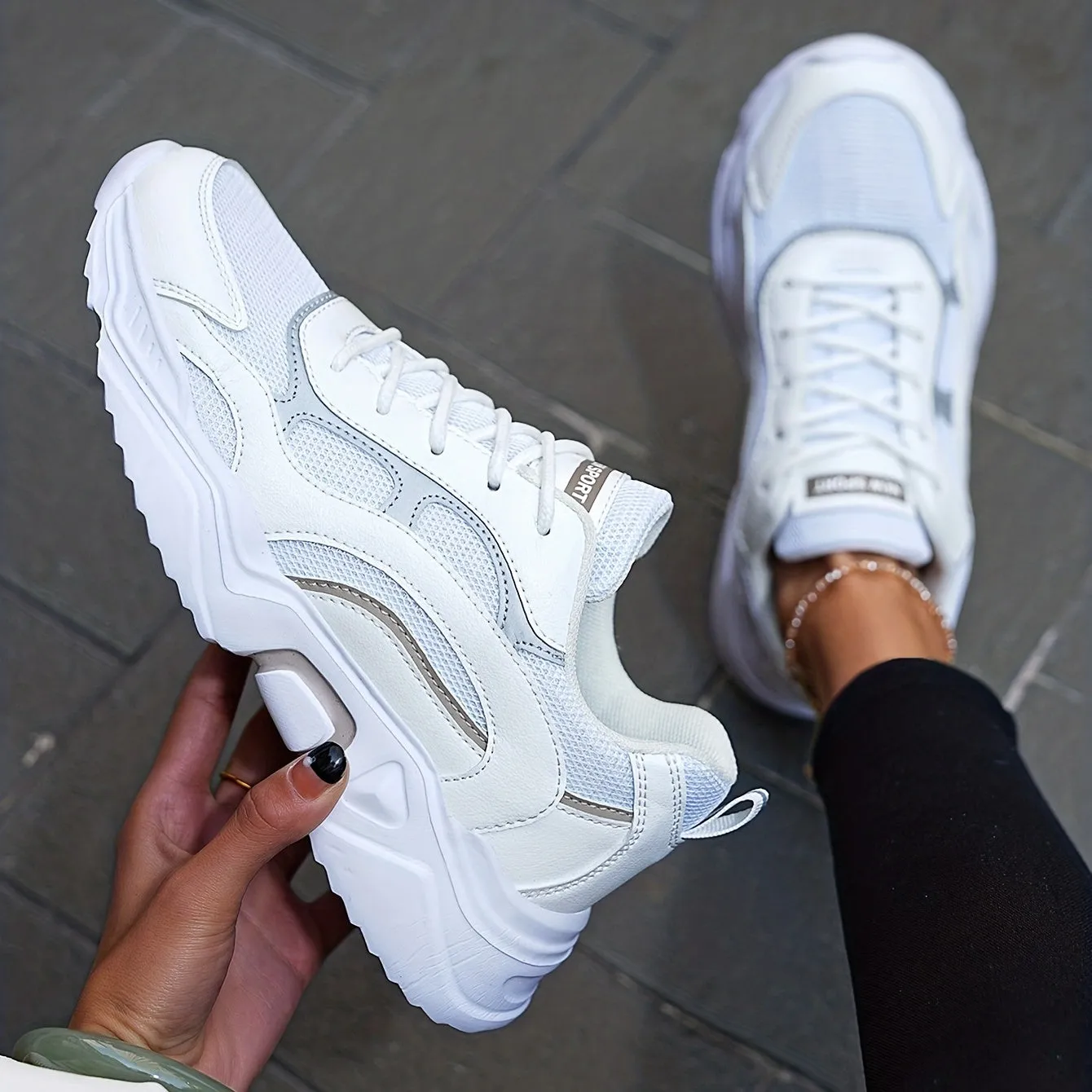 Thalia  – Trendy Platform Chunky Sneakers