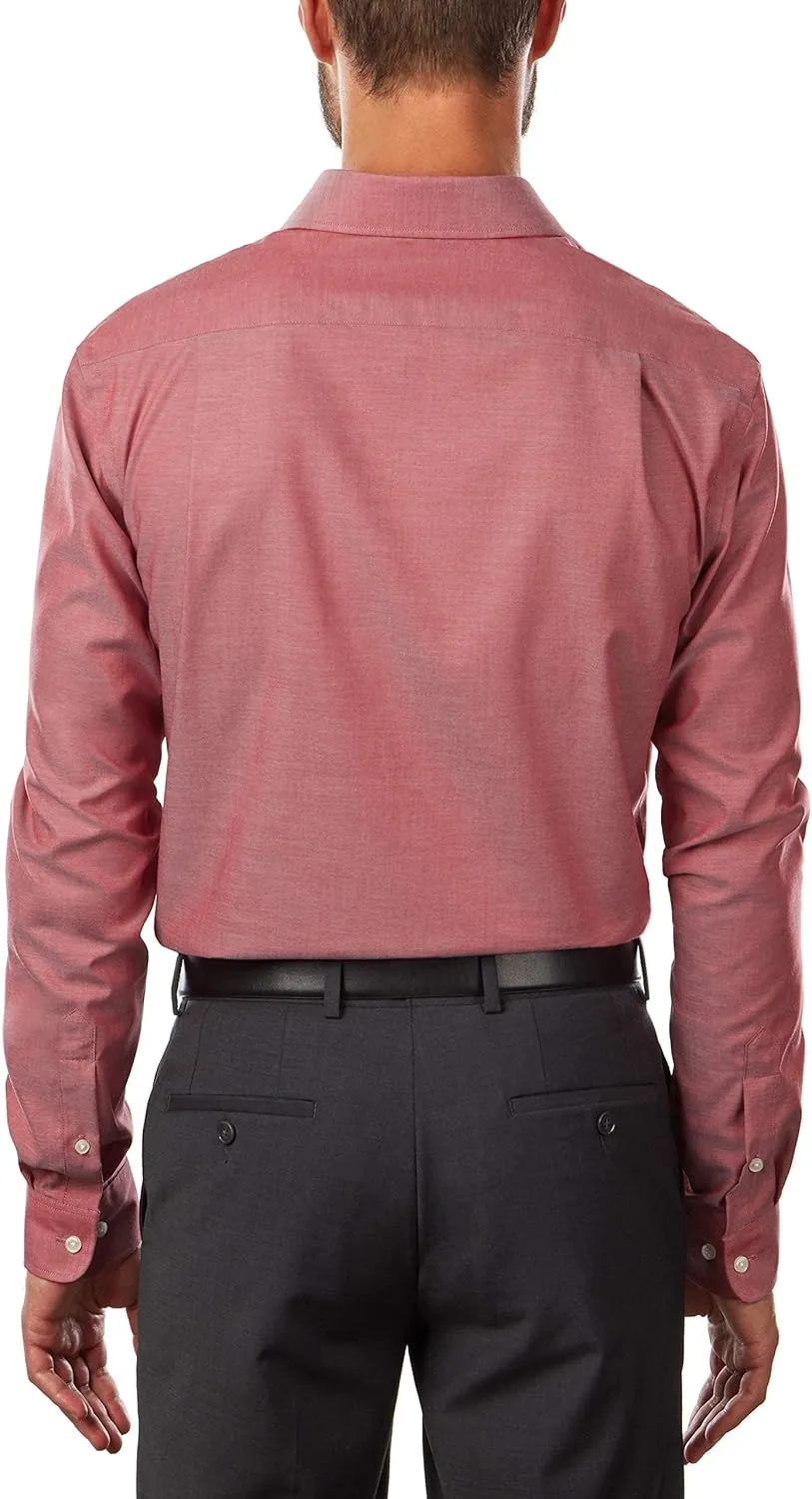 Tommy Hilfiger Men's Slim Fit Non Iron Solid Dress Shirt - Amazon Exclusive