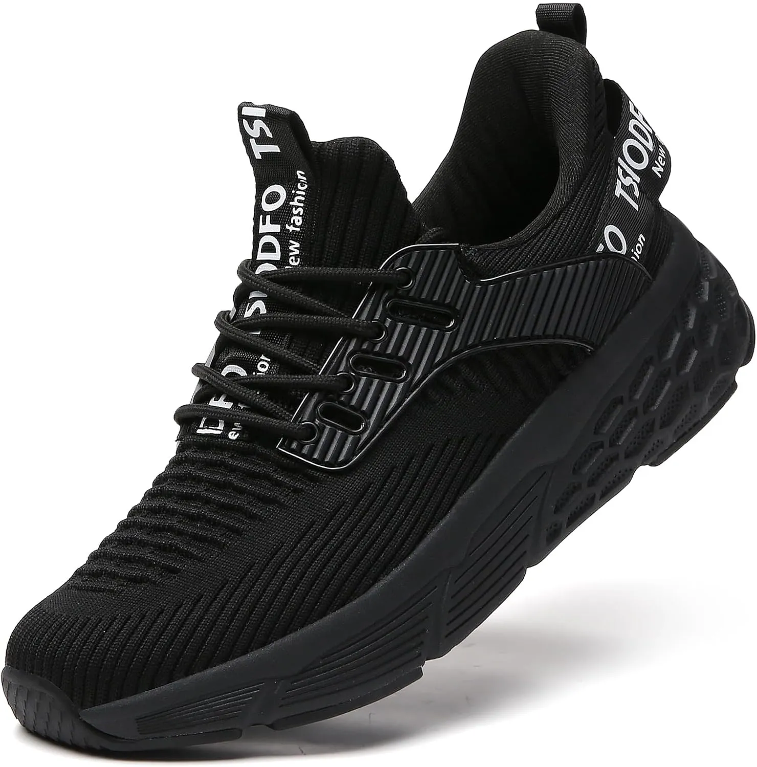 TSIODFO Womens Slip On Running Shoes Wide Lightweight Gym Workout Walking Shoes