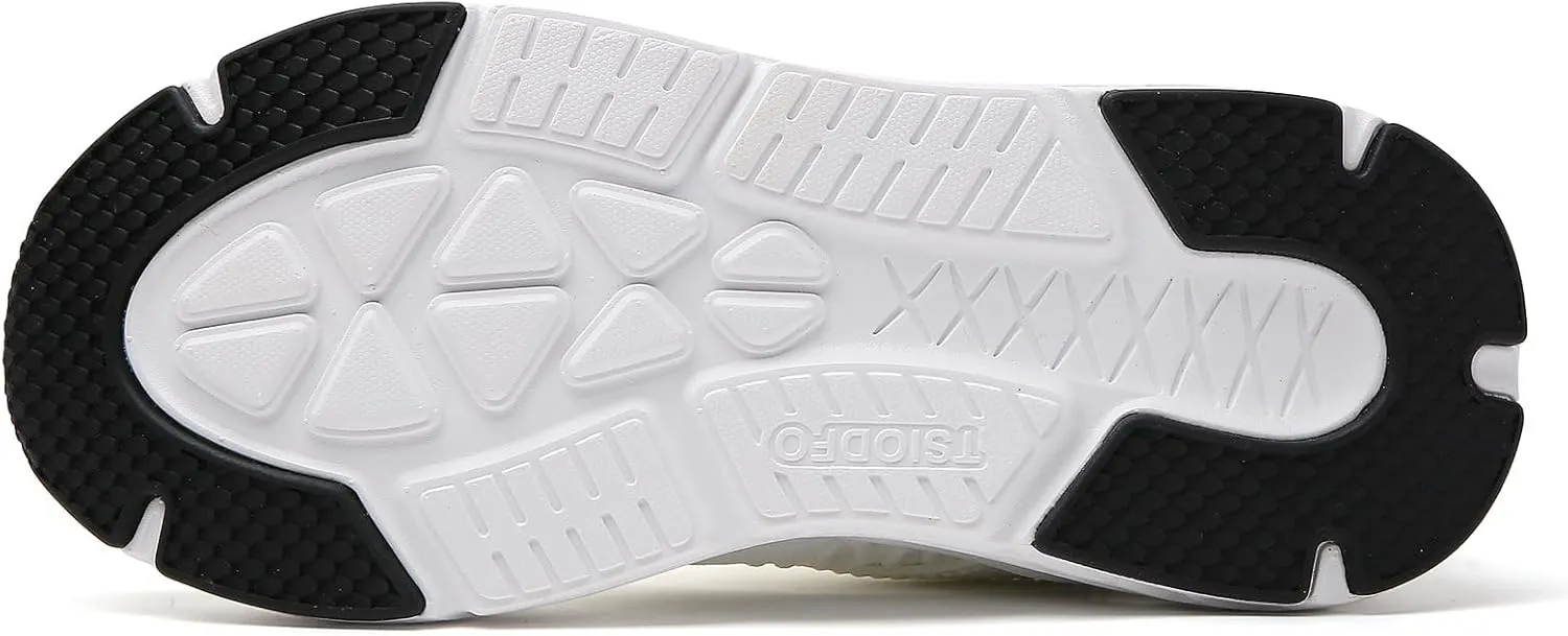 TSIODFO Womens Slip On Running Shoes Wide Lightweight Gym Workout Walking Shoes