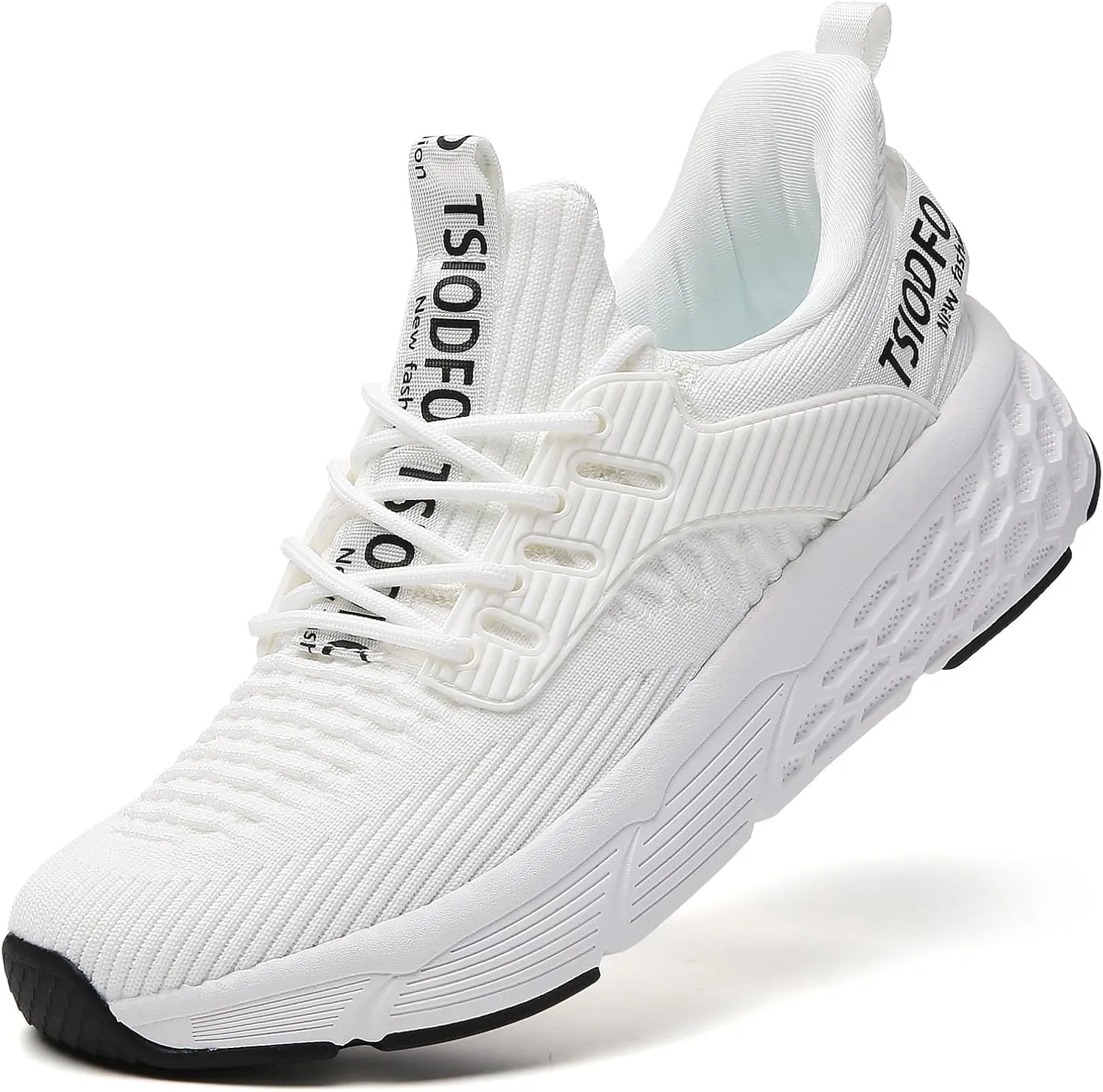 TSIODFO Womens Slip On Running Shoes Wide Lightweight Gym Workout Walking Shoes