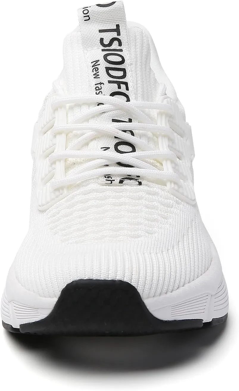 TSIODFO Womens Slip On Running Shoes Wide Lightweight Gym Workout Walking Shoes