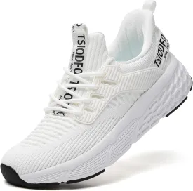 TSIODFO Womens Slip On Running Shoes Wide Lightweight Gym Workout Walking Shoes