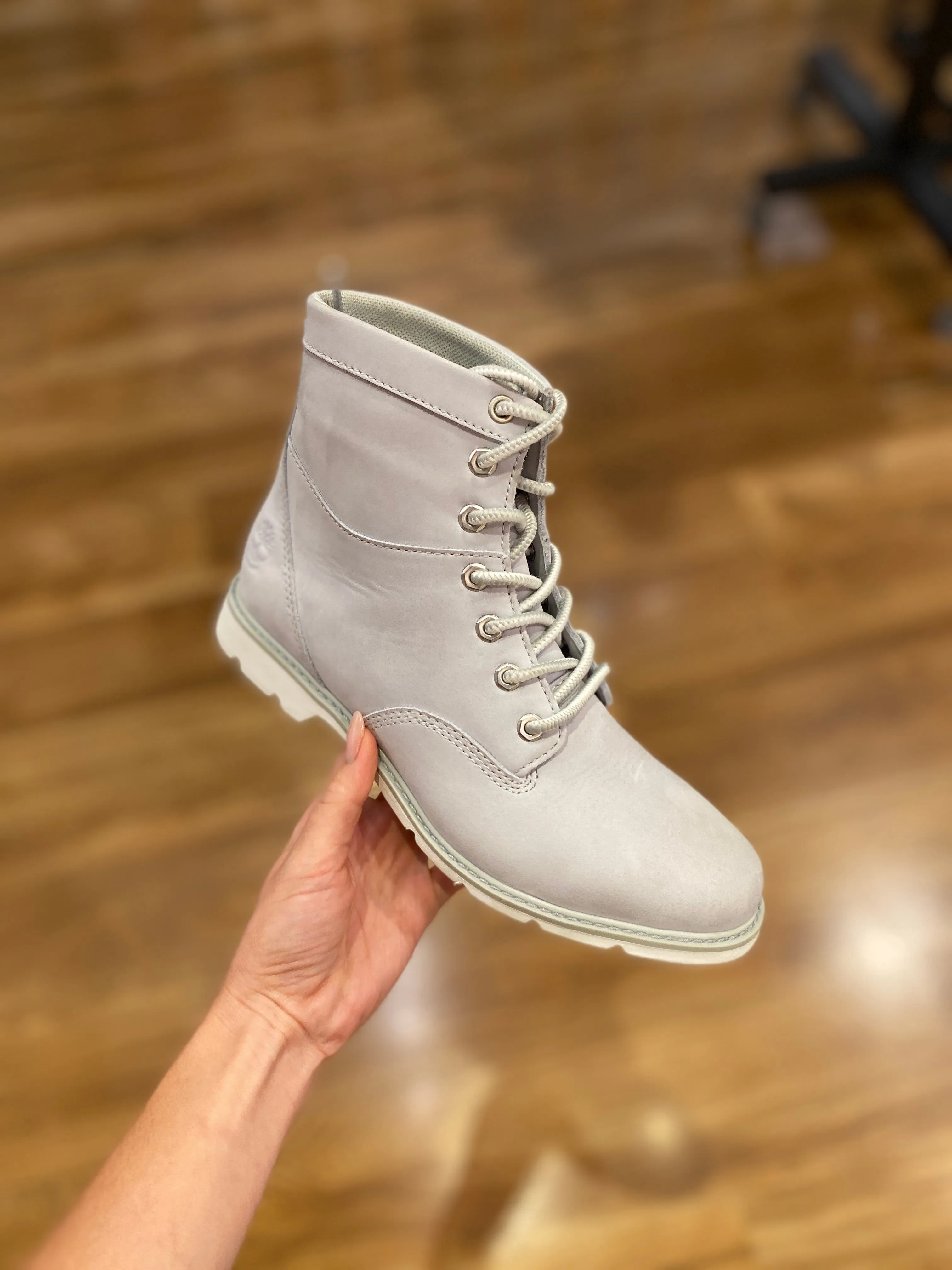 Women's Campton Waterproof 6" Hiking Boot - Light Grey Nubuck