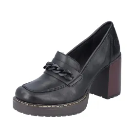 Y4150-00 Slip On Heel Black